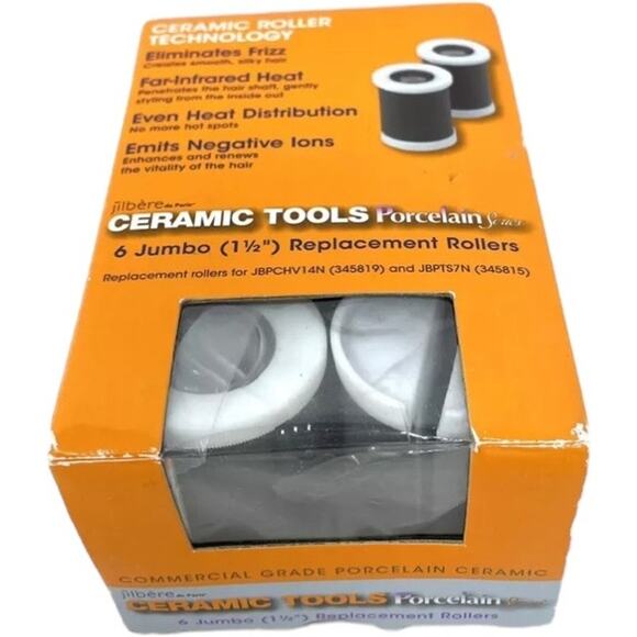Jilbere Jumbo 1-1/2" Ceramic Replacement Rollers - Porcelain Series, # 345813 - Picture 3 of 4
